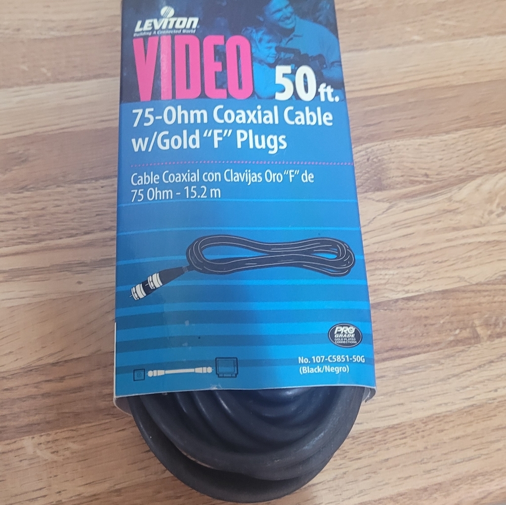 Leviton 75-Ohm Coaxial Cable 50 ft